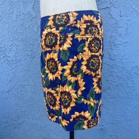 Sunflower Denim Shorts Size 31 Forever 21 90s boho Cottage - Picture 5 of 8
